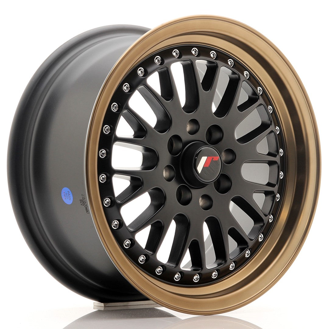 Japan Racing JR10 Matt Black w/ Bronze Lip