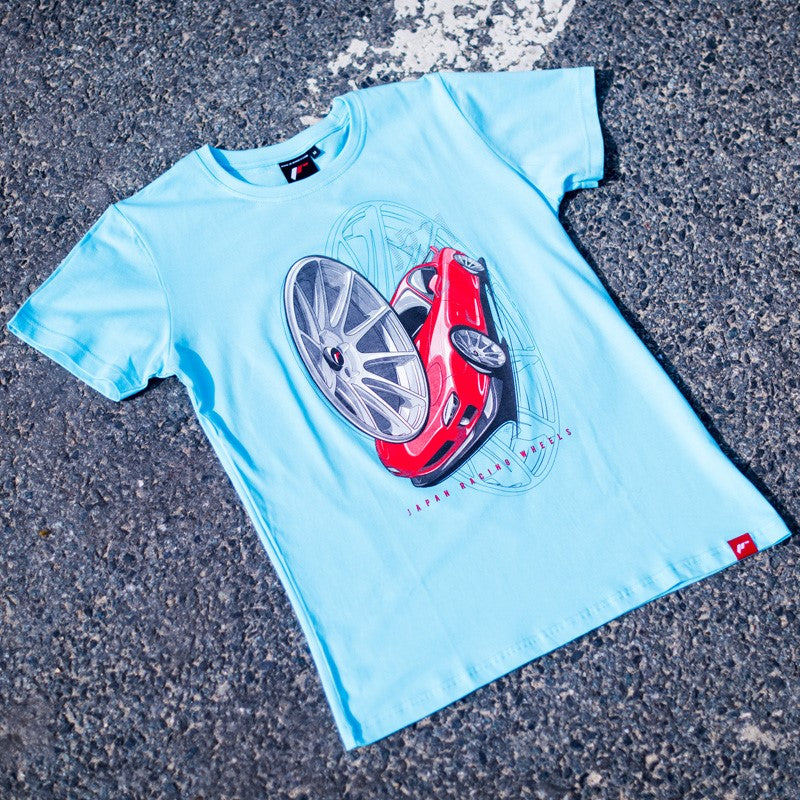 JR Herre T-Shirt JR-11 Bil Turkis Størrelse XXL