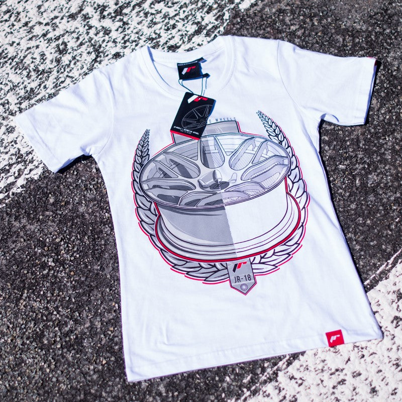 JR Kvinders T-Shirt JR-18 Laurel Hvid Størrelse XS