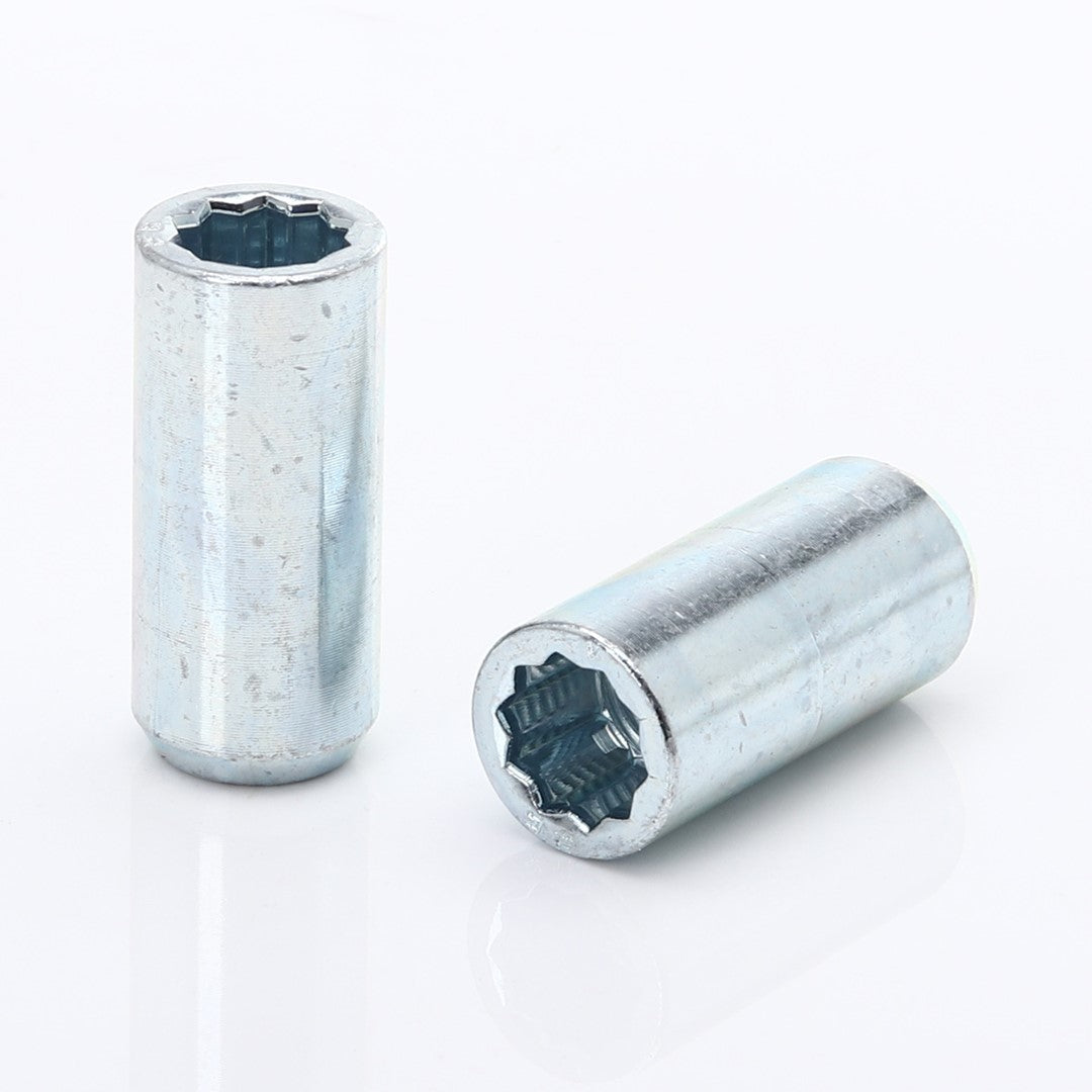 Sæt af SILVER lange stjernehjulbolte 14x1,5 + Nøgle