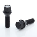 Set of 10 HEX17 tapered bolt M14x1.25x45mm Black