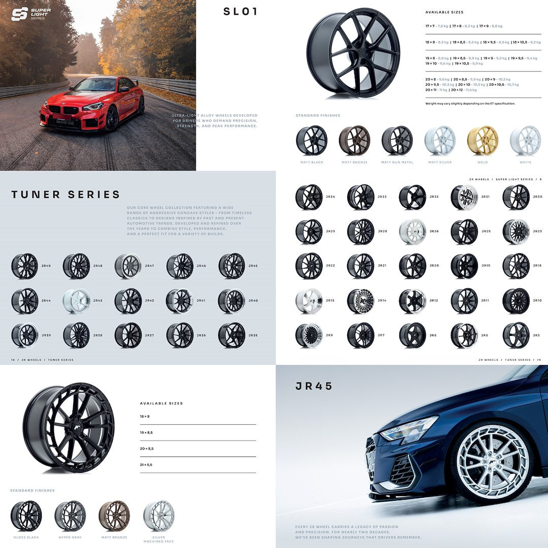 Trykt katalog-pakke JR Wheels 20stk