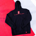 Concaver Unisex Hoodie Logo Svart Storlek XXL