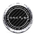 Concaver Premium Center Cap - Classic Carbon - Silver Machined