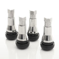 Set of 4 air valves (EPDM+Brass) SILVER