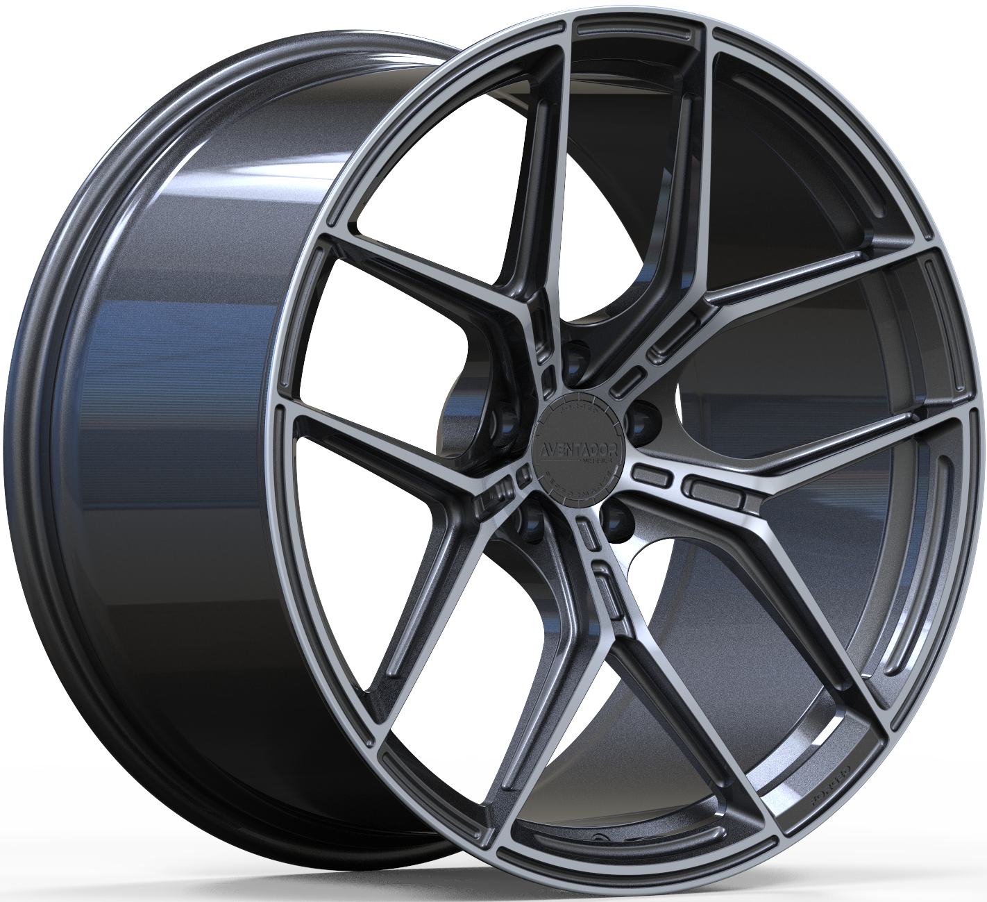 Aventador Wheels Forged Apex Carbon Gloss Polished