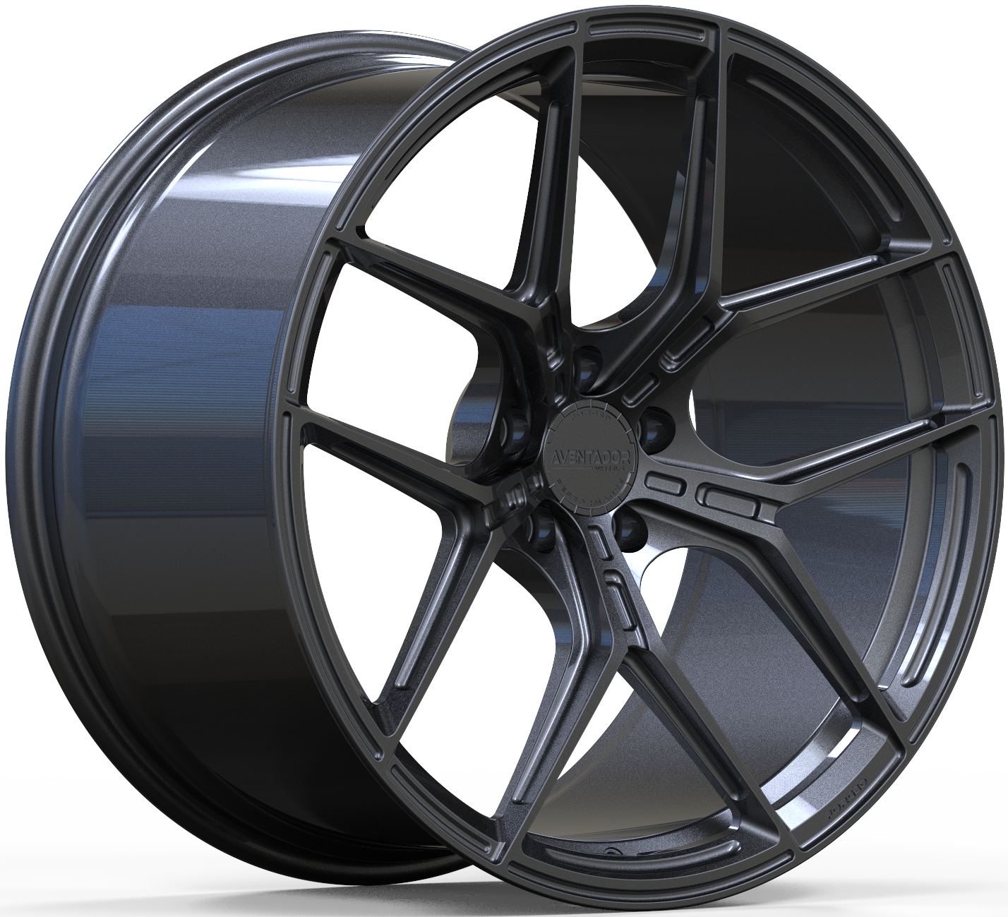 Aventador Wheels Forged Apex Carbon Gloss Dark