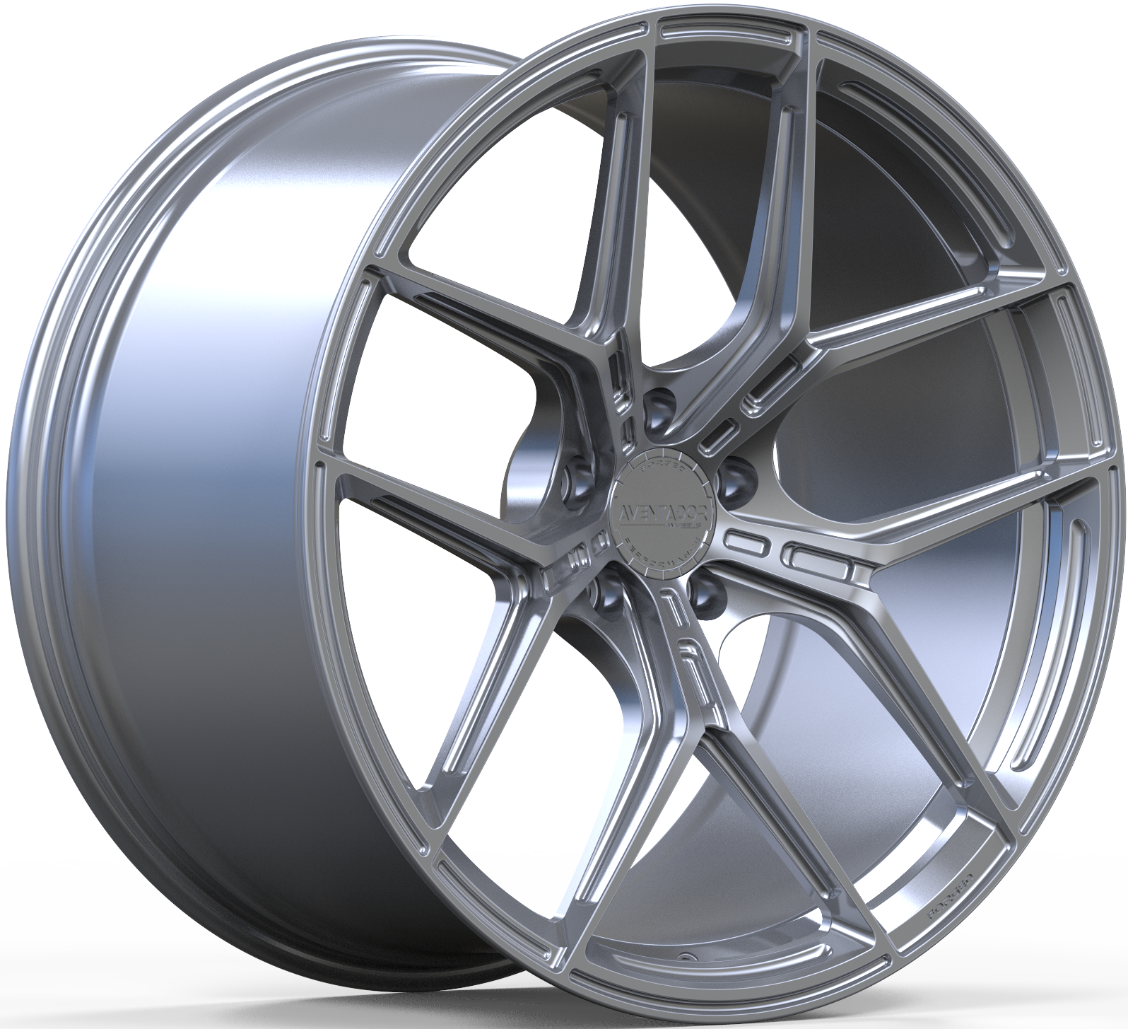 Aventador Wheels Forged Apex Gloss Satin Silver