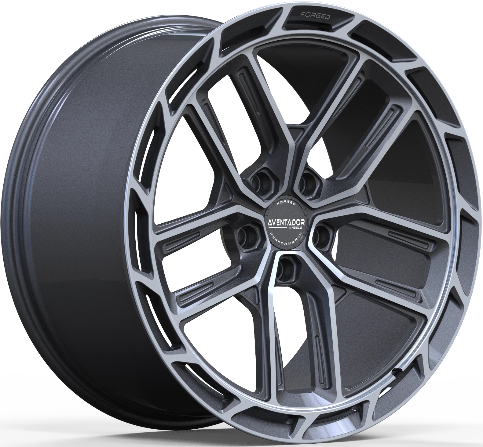 Aventador Wheels Forged Aero Sport Carbon Gloss Polished