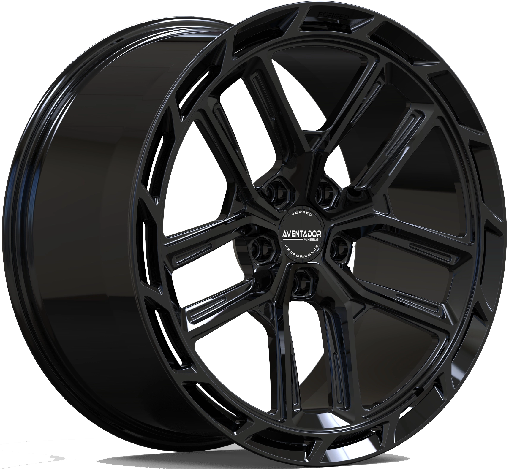 Aventador Wheels Forged Aero Sport Gloss Black