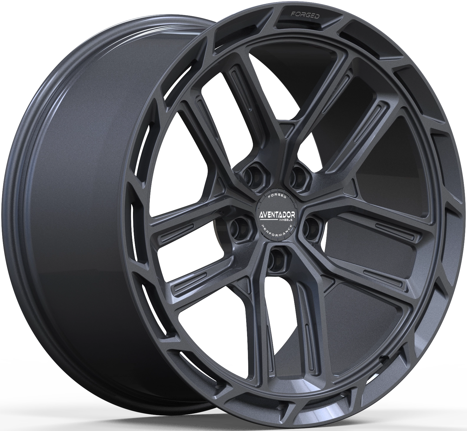 Aventador Wheels Forged Aero Sport Carbon Gloss Dark