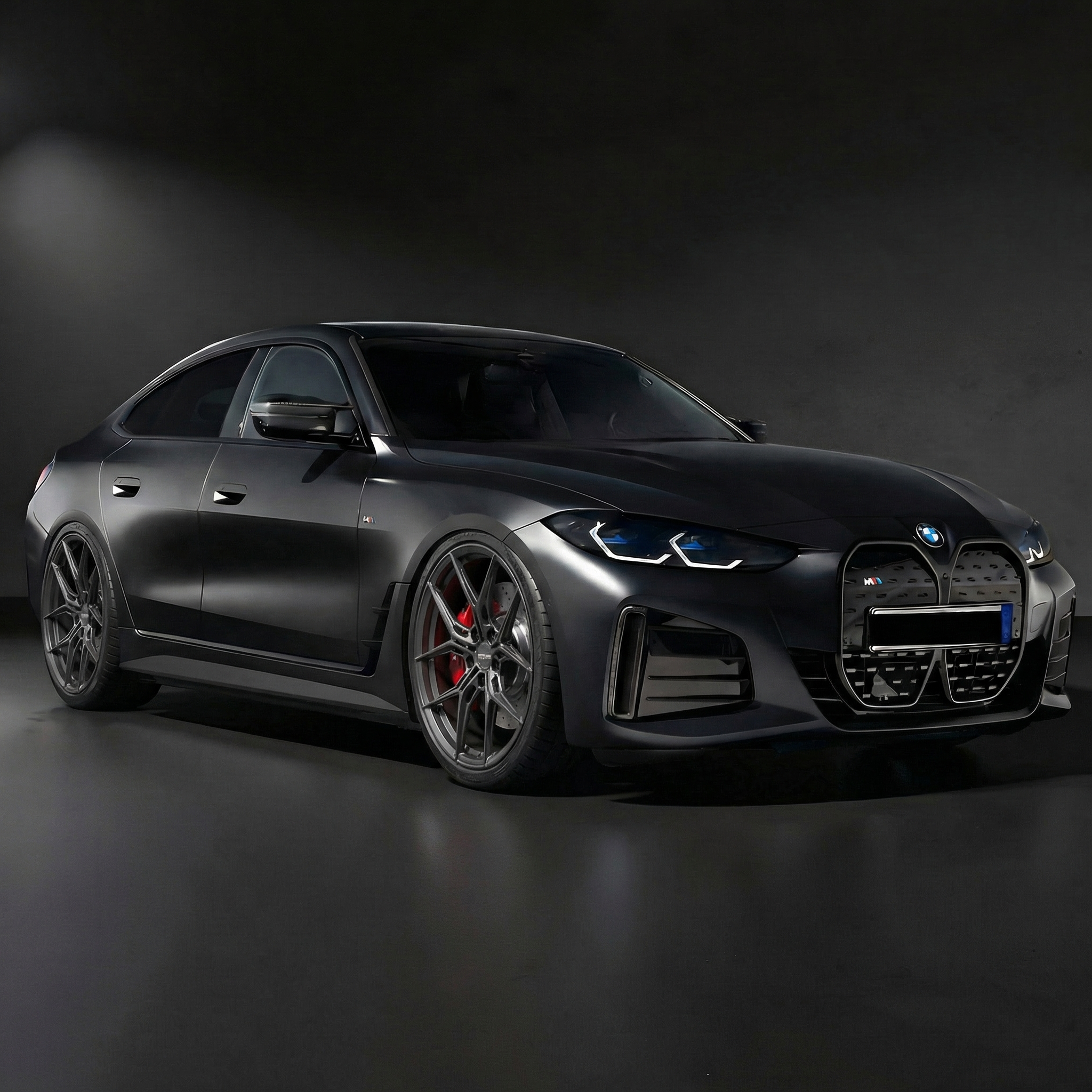 BMW i4 & BMW 5-serie – Forged Bullet 21” Gloss Gray (Komplett felgsett)