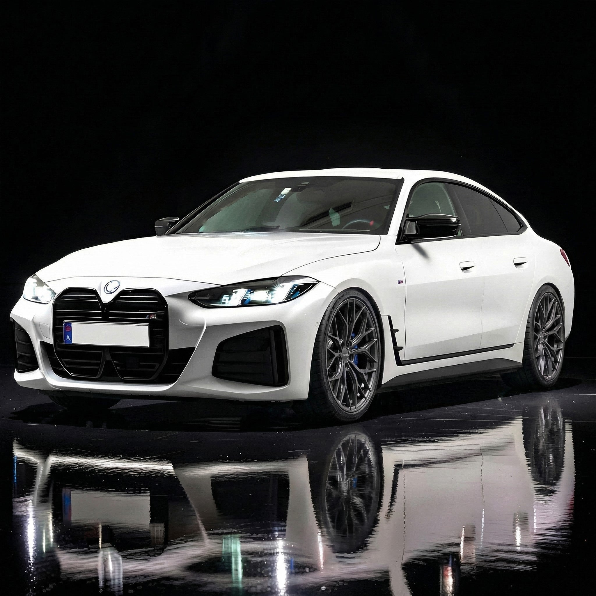 BMW i4 M50 från 2021-2026 – Hybrid Forged Stealth Gloss Carbon Staggered 20" Fälgsats