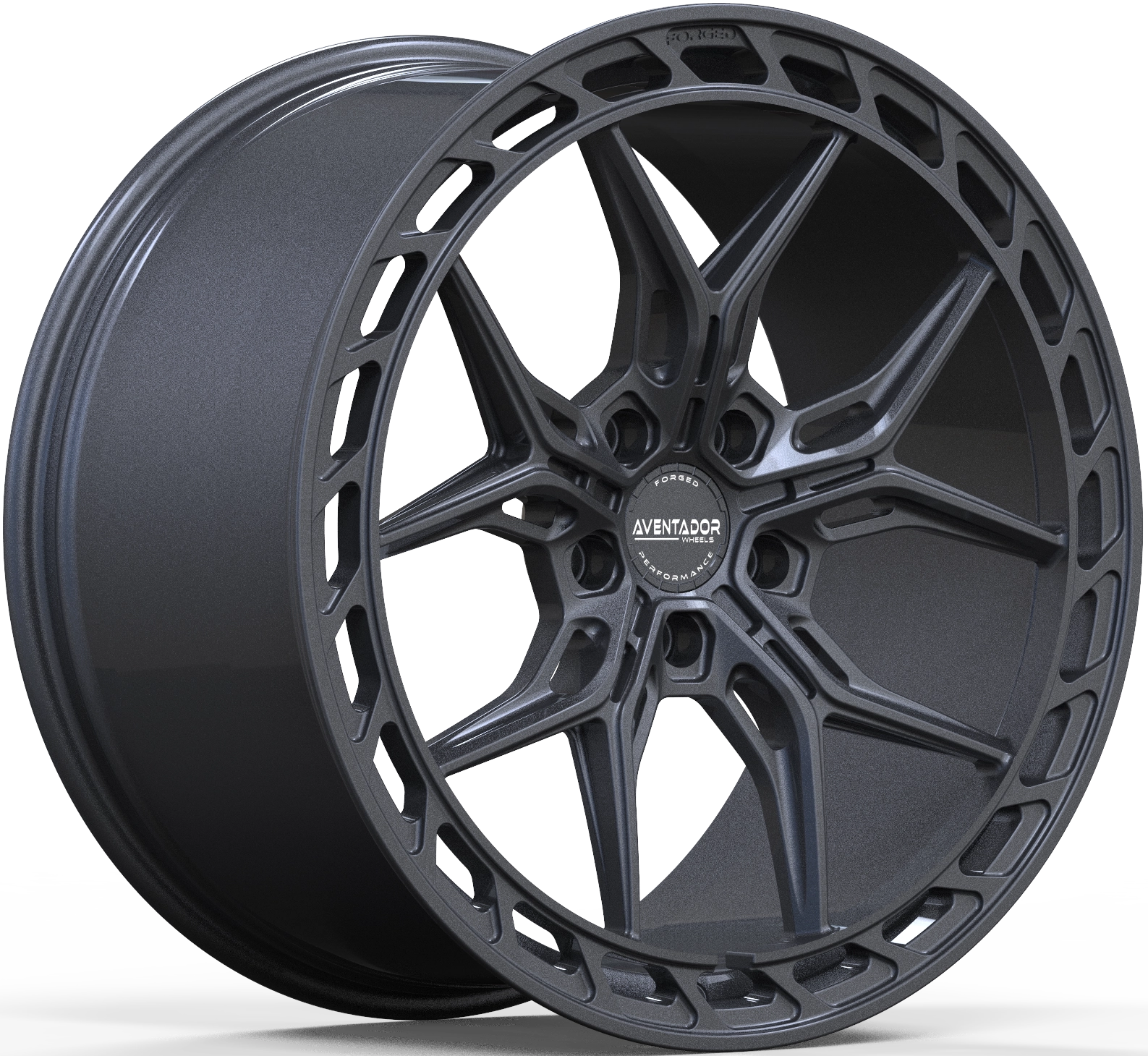 Aventador Hjul Forged Bullet Air Carbon Glans Mørk