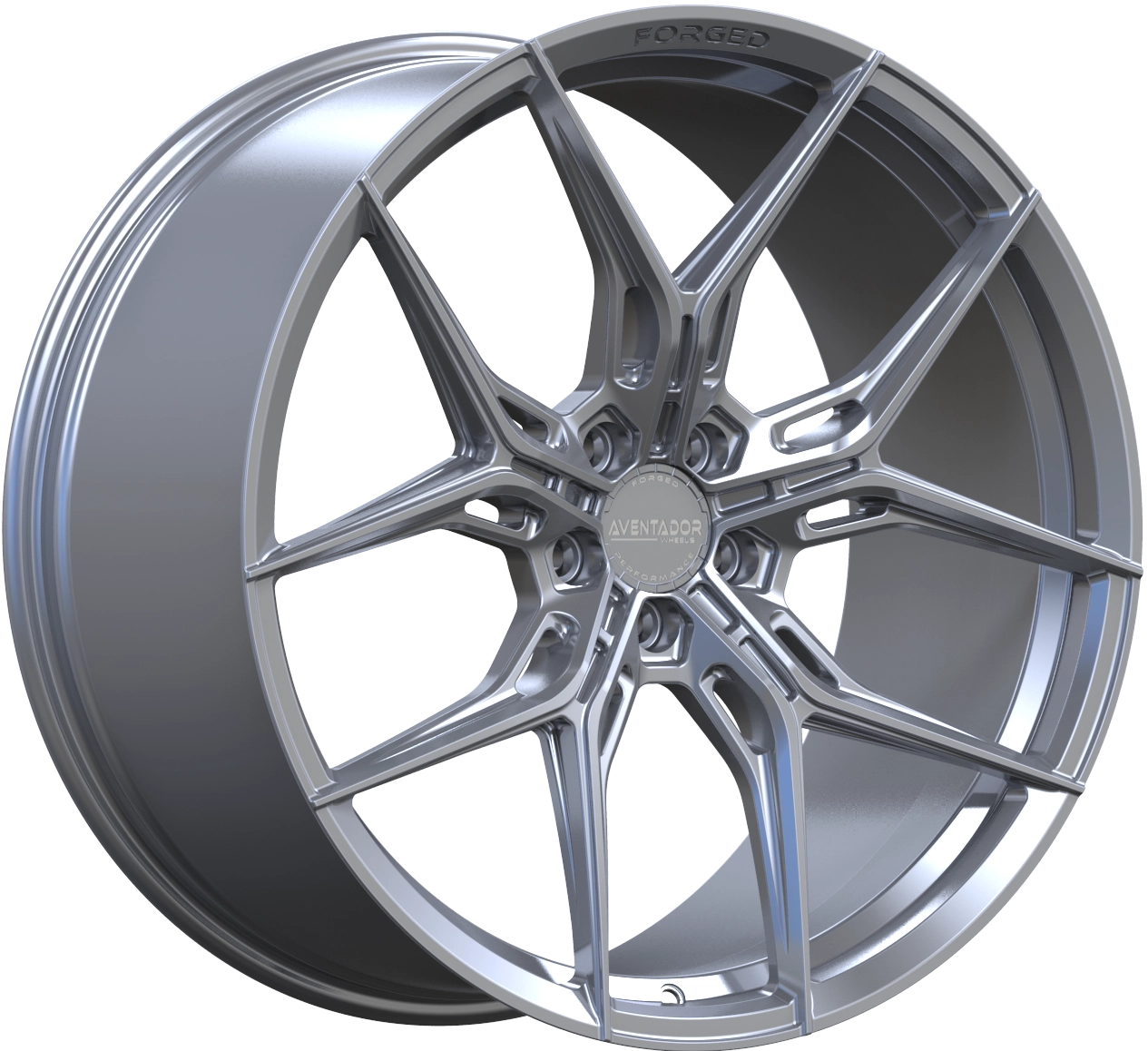 Aventador Wheels Forged Bullet Gloss Satin Silver