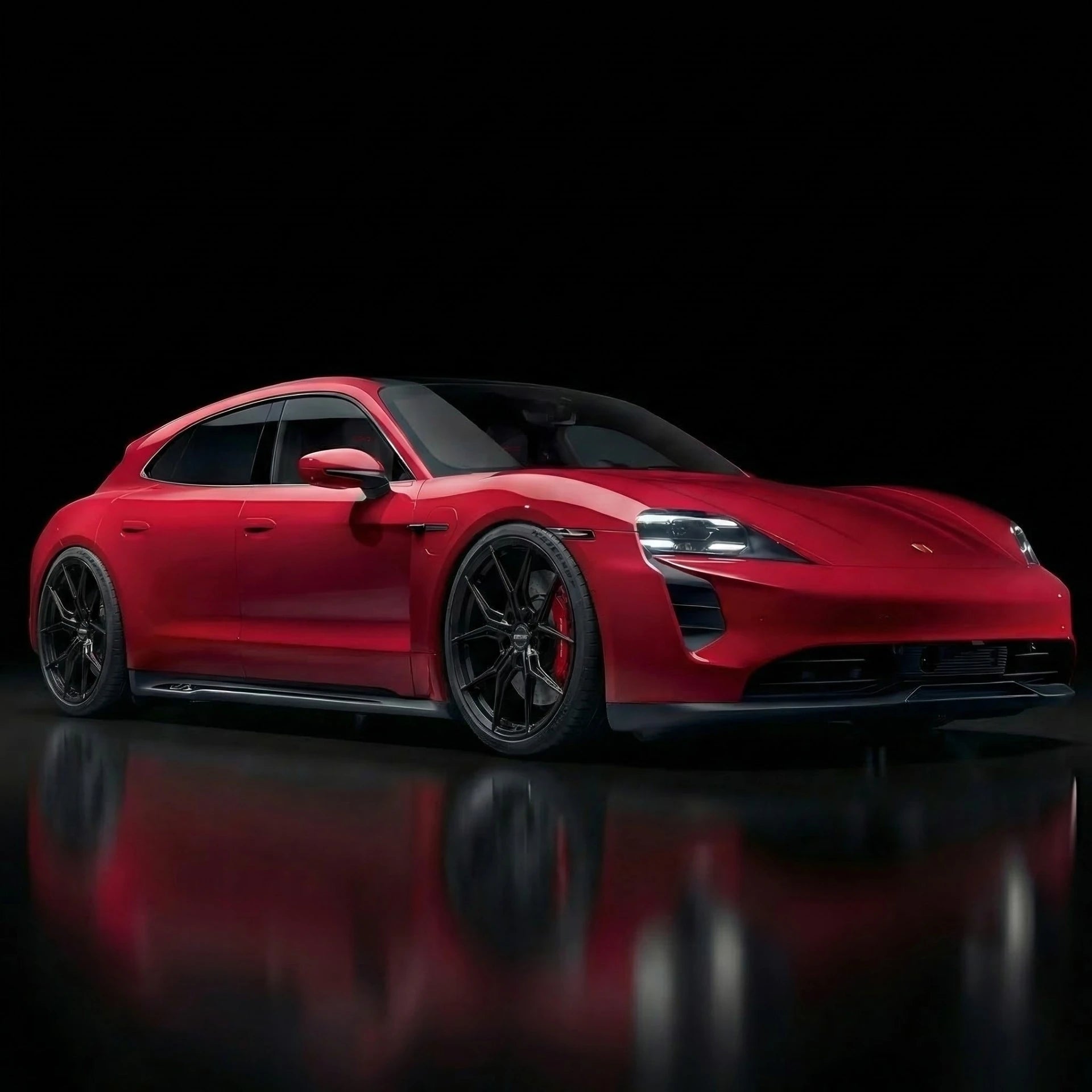 Porsche Taycan og Audi GT – Forged BulletY 22"/23" Gloss Black (komplett felgsett)