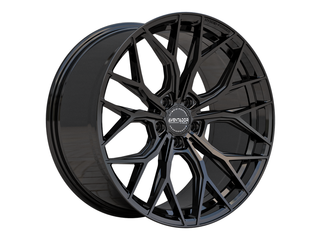 BMW I4 M50 Alle - Hybrid Forged Stealth Gloss Black Staggered 20" Felgsett