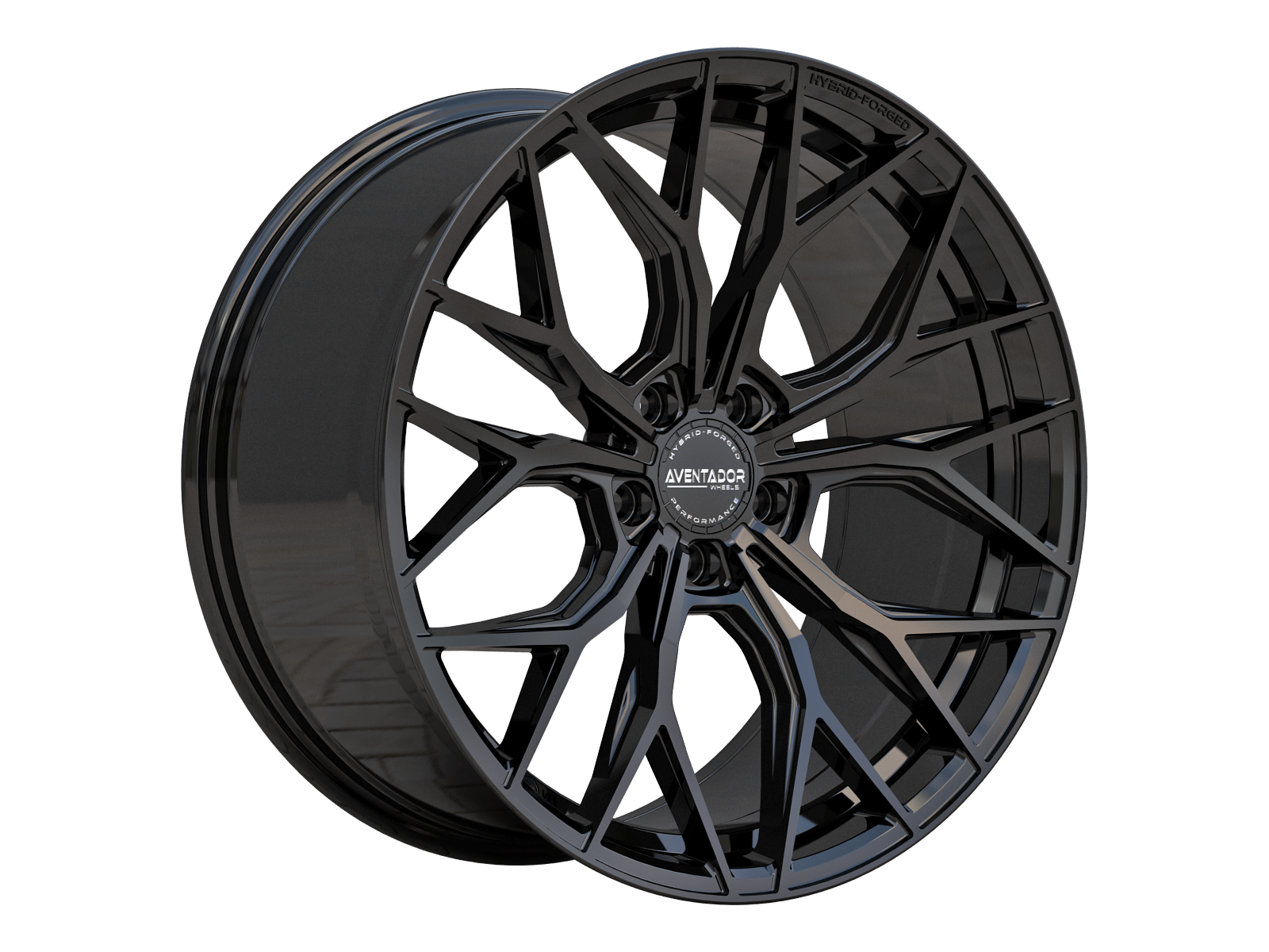 BMW 5-serie (G30,G31) från 2016-2026 - Hybrid Forged Stealth Gloss Black Staggered 20" Fälgset
