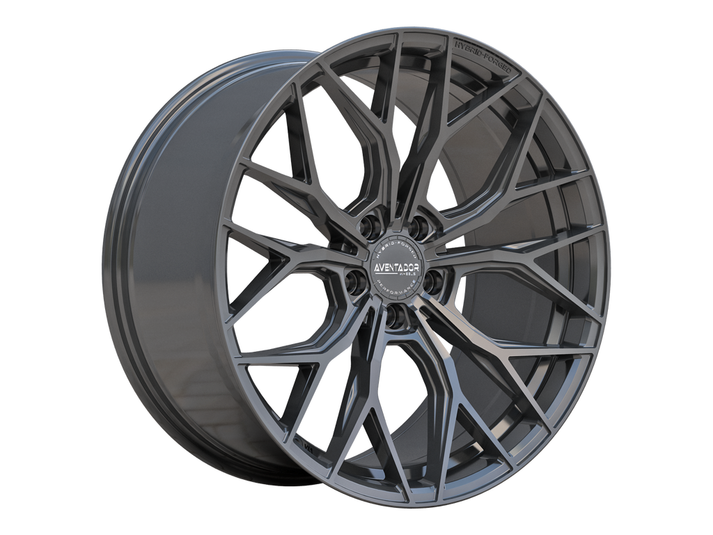 Tesla Model Y (Passar alla) - Hybrid Forged Stealth Gloss Carbon 20" Fälgsats