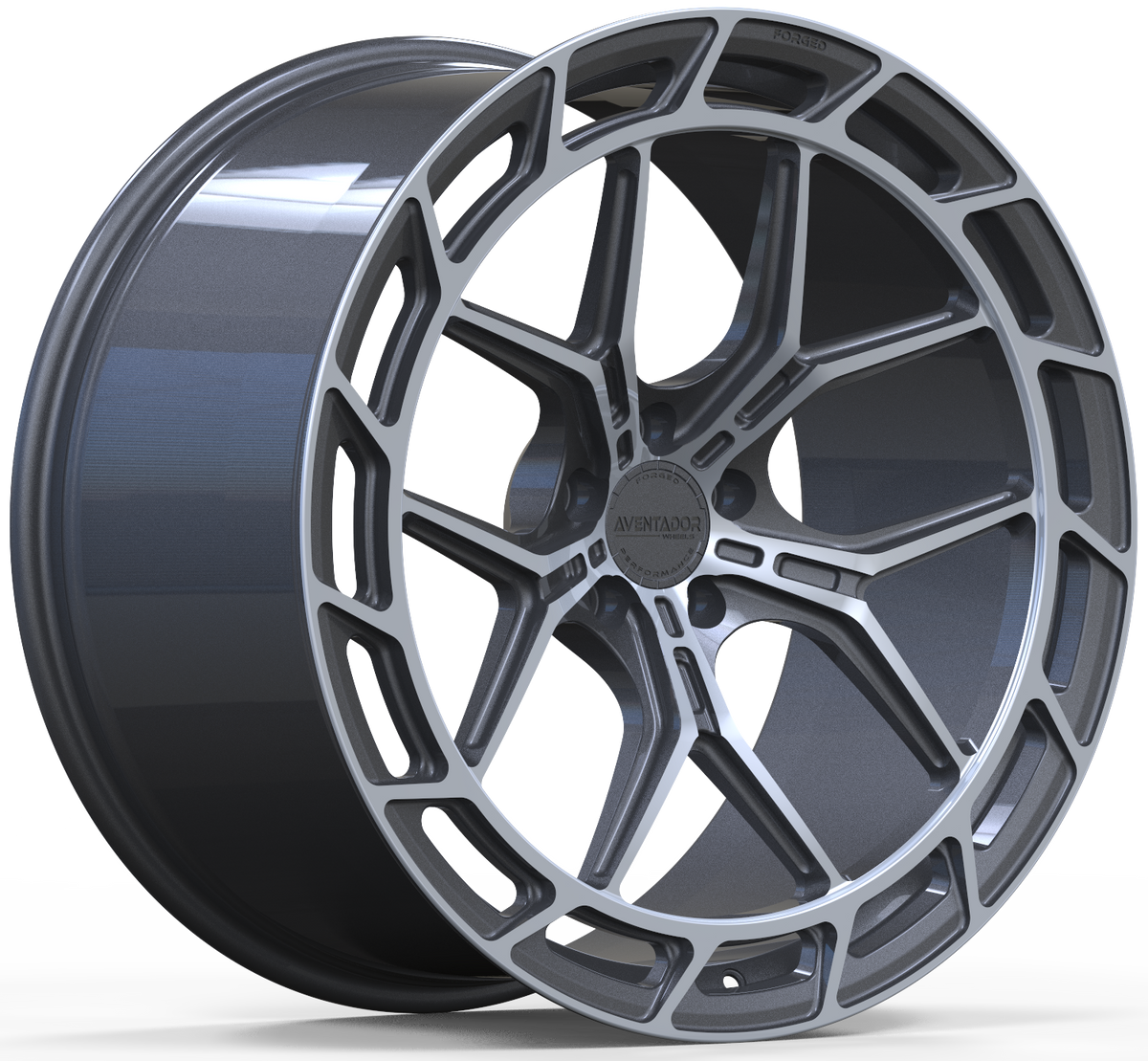 Aventador Wheels Forged Apex Edge Carbon Gloss Polished