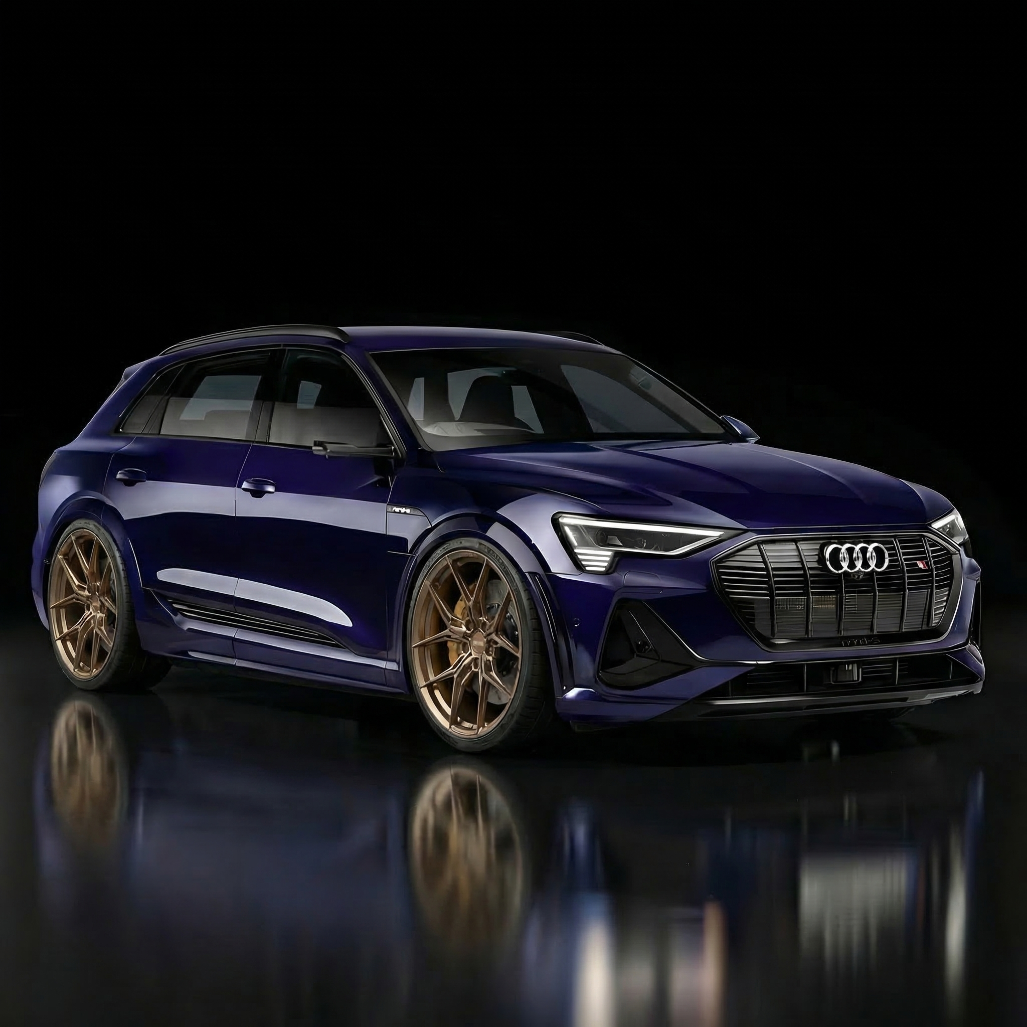 Audi e-tron Forged Bullet – 21x10 ET32 Gloss Bronze (Komplett felgsett)