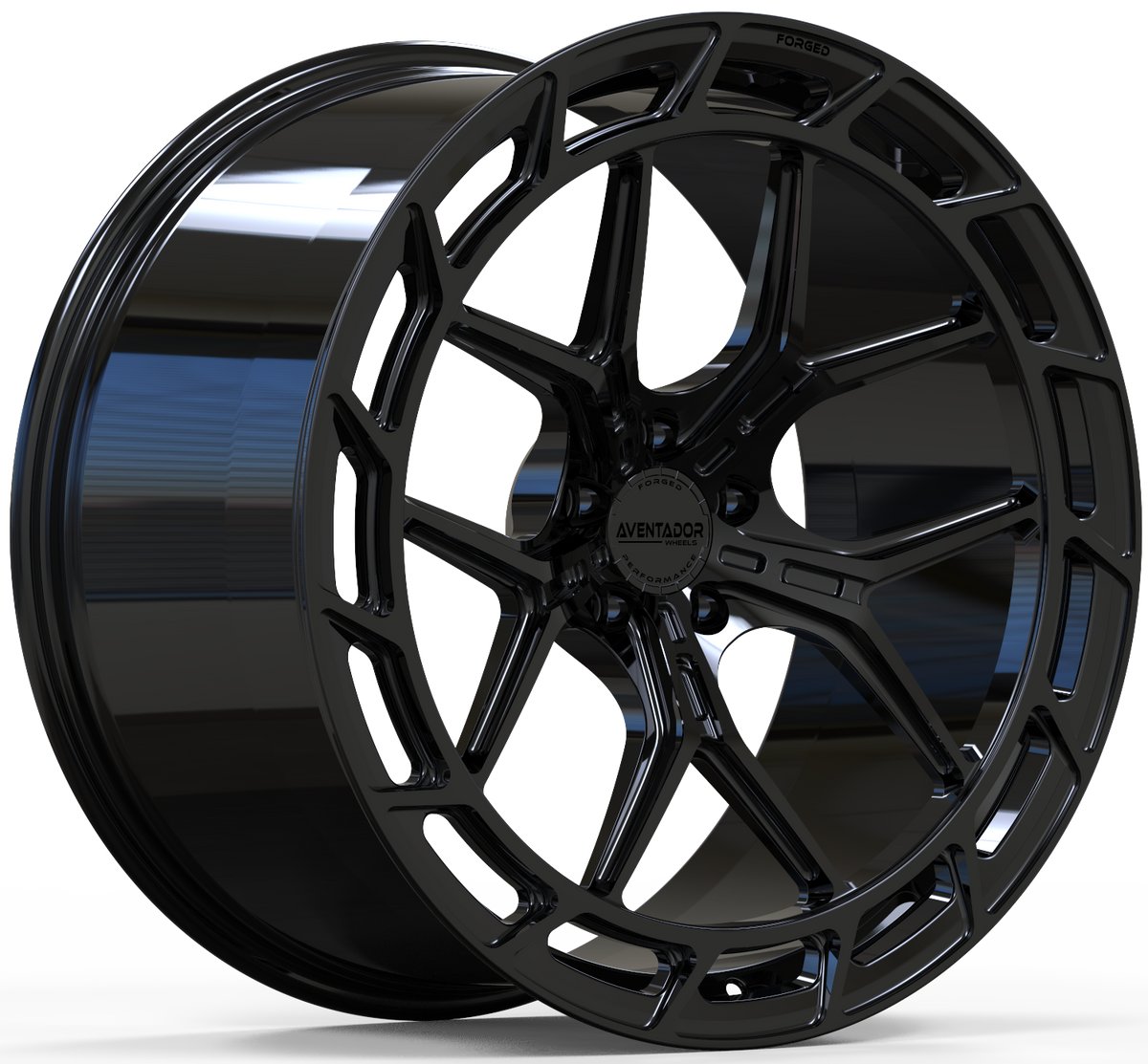 Aventador Wheels Forged Apex Edge Gloss Black