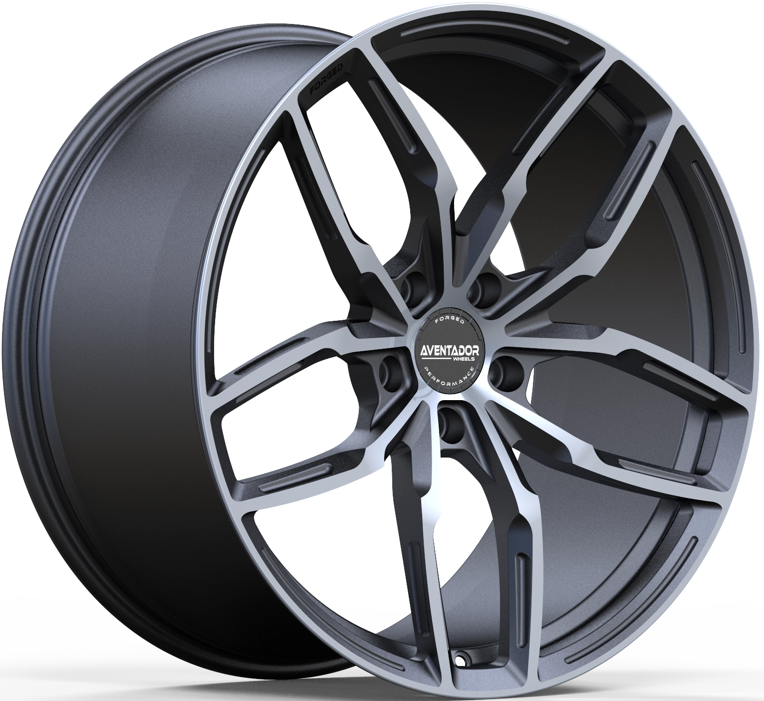 Aventador Wheels Forged Nova Carbon Gloss Polished