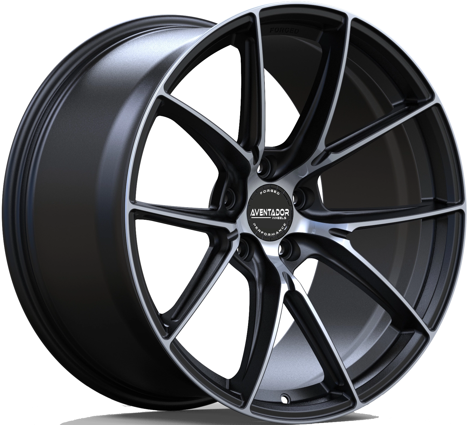 Aventador Wheels Forged Prime Black Gloss Polished