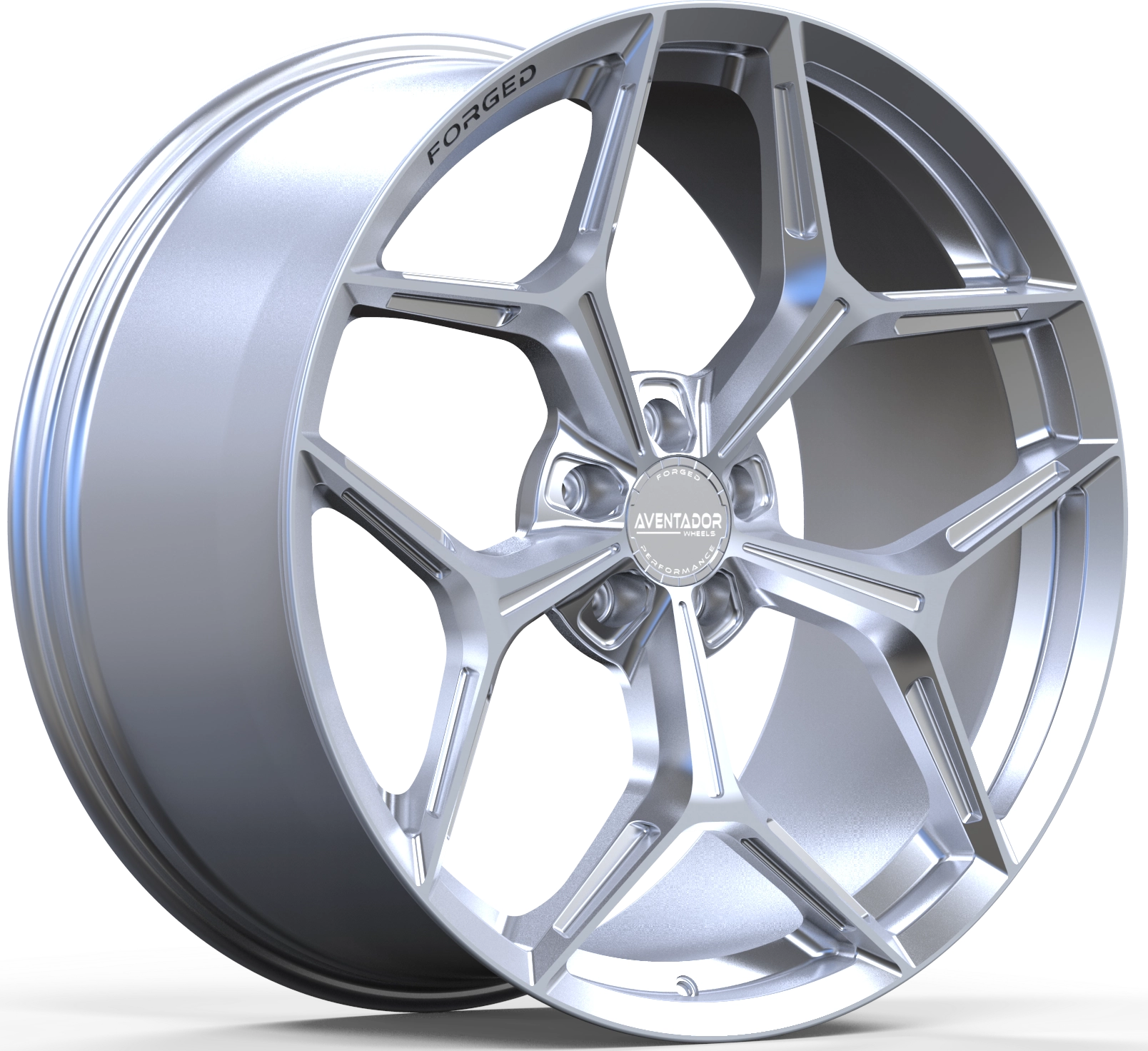 Aventador Wheels Forged Revolution Y Gloss Satin Silver