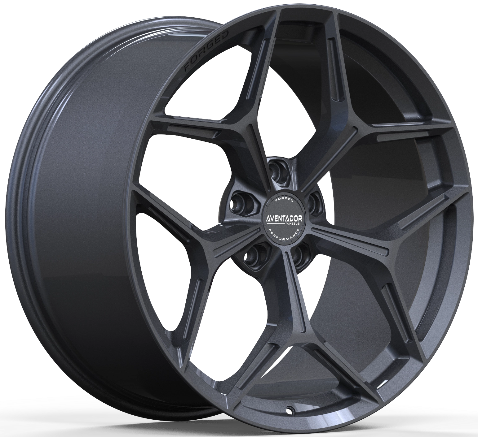 Aventador Hjul Forged Revolution Y Carbon Gloss Mørk