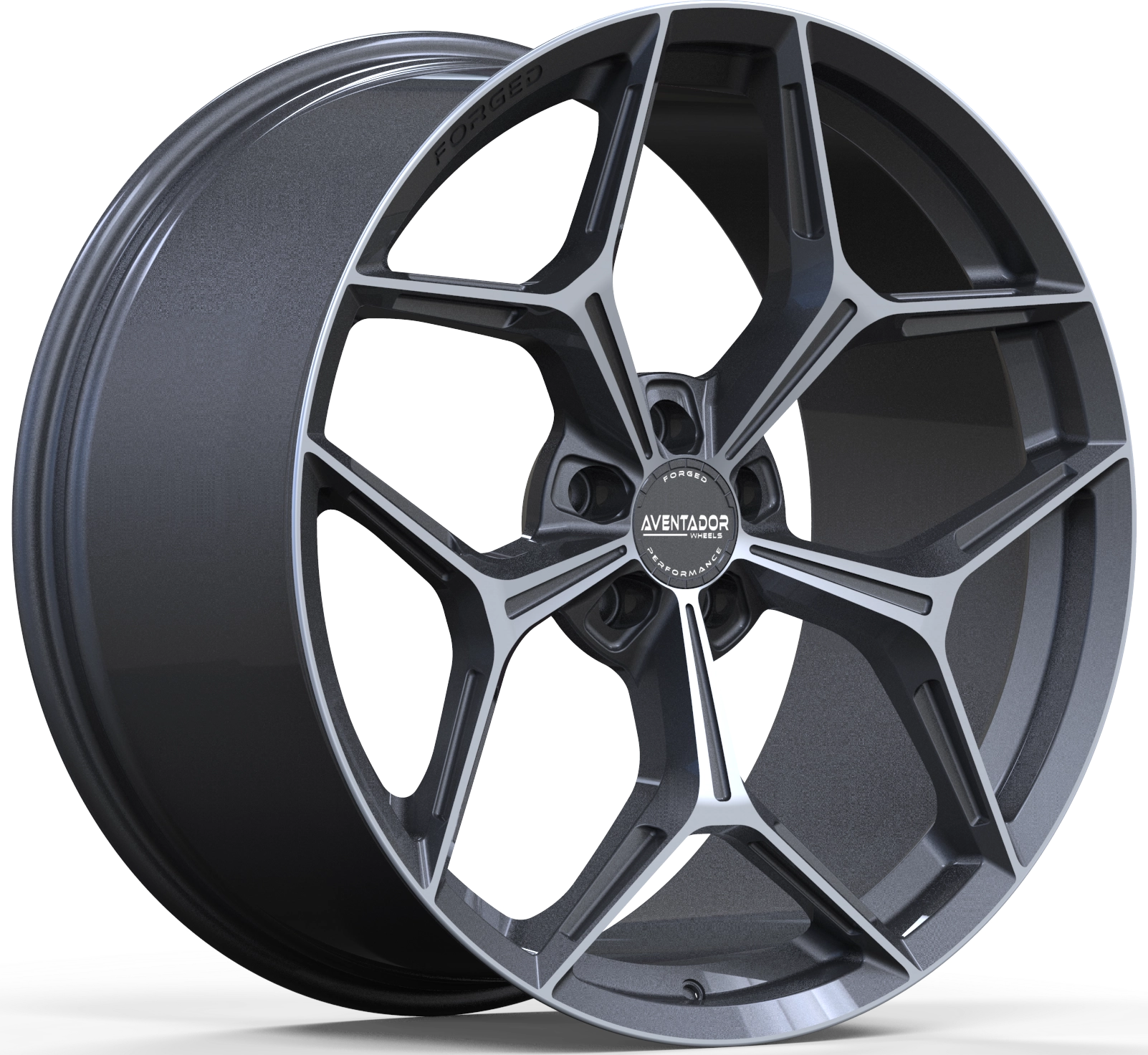 Aventador Wheels Forged Revolution Y Carbon Glanspolerad