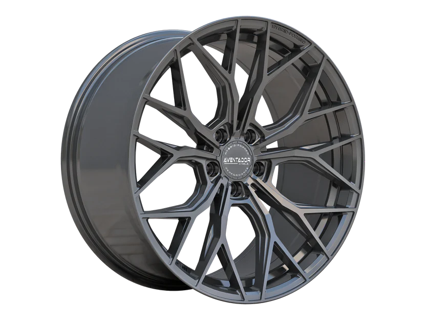 BMW i4 M50 från 2021-2026 – Hybrid Forged Stealth Gloss Carbon Staggered 20" Fälgsats