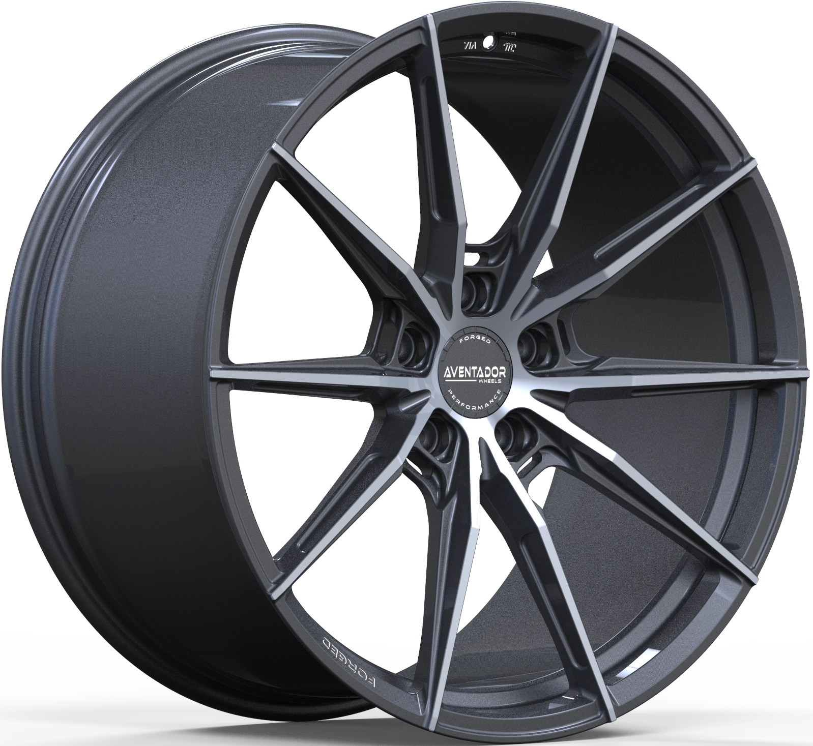 Aventador Wheels Forged Spider Carbon Gloss Polished