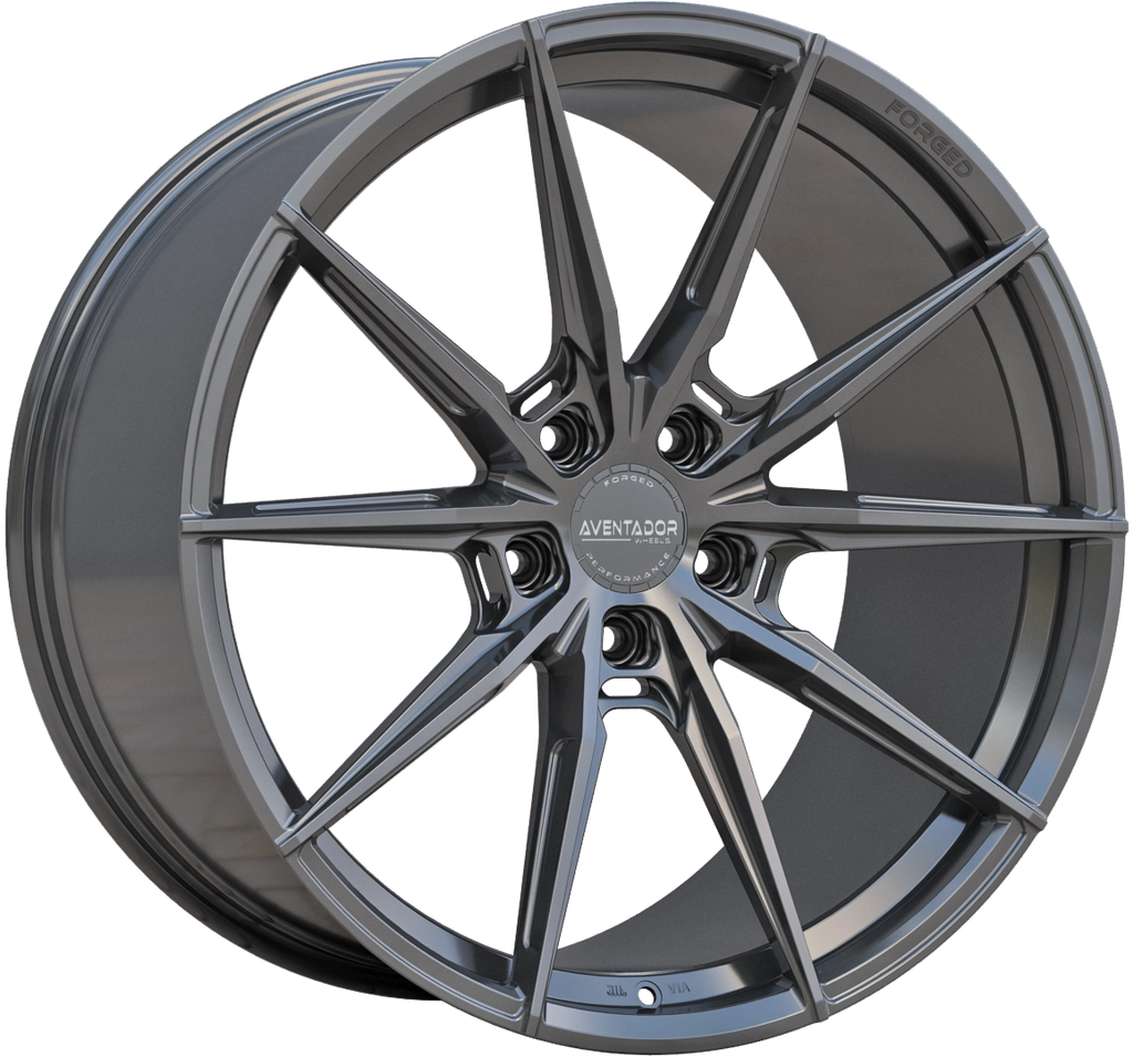 BMW 5-serie (G30,G31) från 2016-2026 - Hybrid Forged Stealth Gloss Black Staggered 20" Fälgset