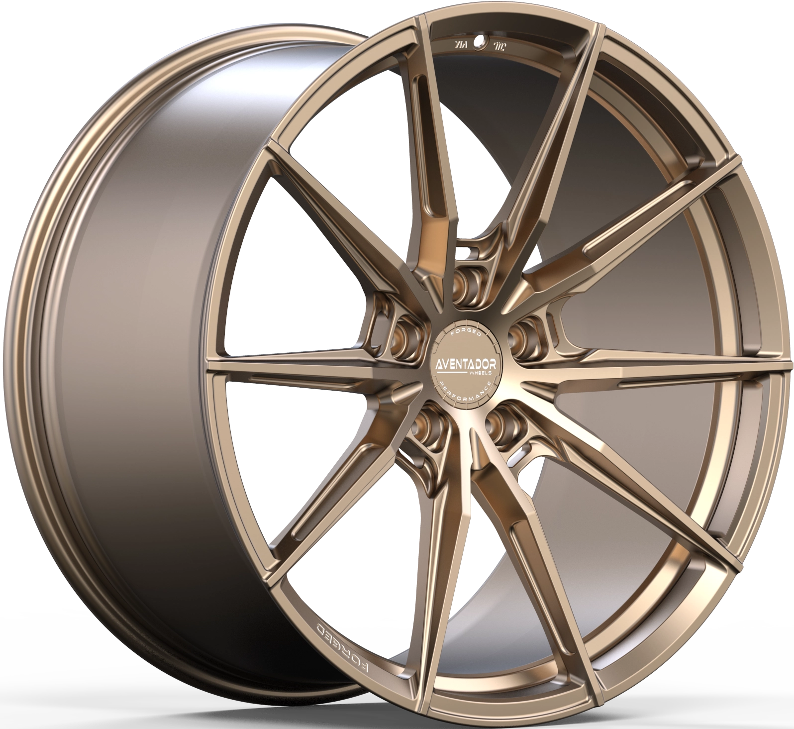 BMW i4 & BMW 5-serie – Forged Spider 21” Gloss Bronze (Komplett felgsett)