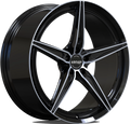 Aventador Wheels Forged Starlight Black Gloss Polished