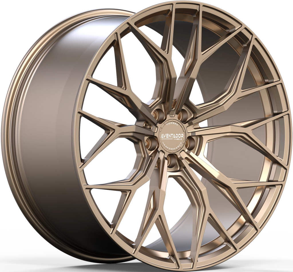 BMW 5 Series (G30,G31) from 2016-2026 - Hybrid Forged Stealth Gloss Black Staggered 20" Wheelset