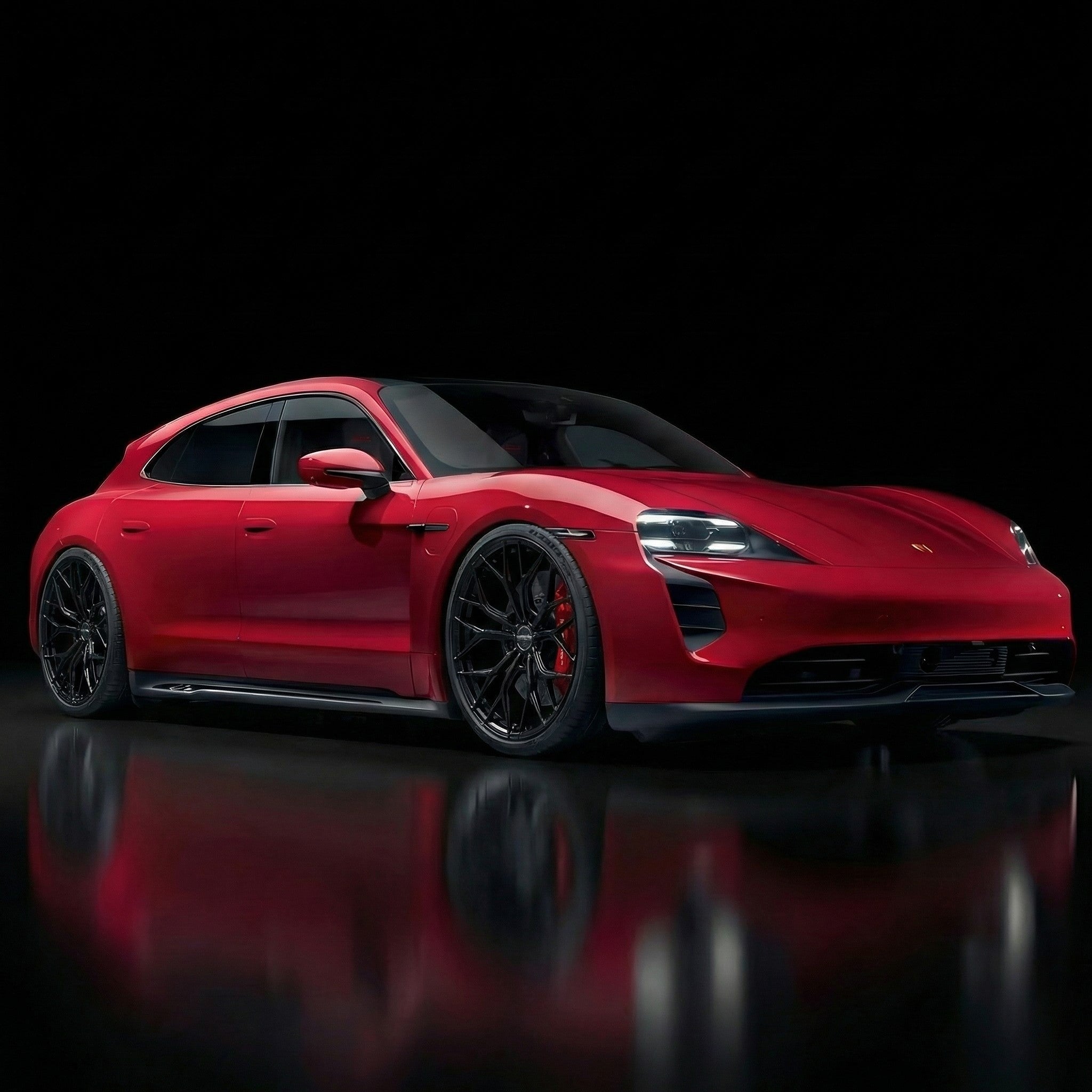 Porsche Taycan og Audi GT (alle modeller) – Forged Stealth Y 20” Gloss Black (Komplett felgsett)