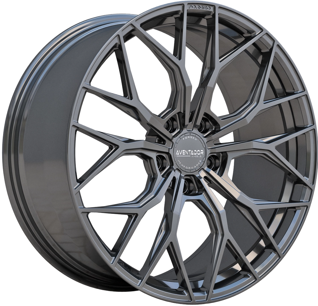 BMW 5 Series (G30,G31) from 2016-2026 - Hybrid Forged Stealth Gloss Black Staggered 20" Wheelset