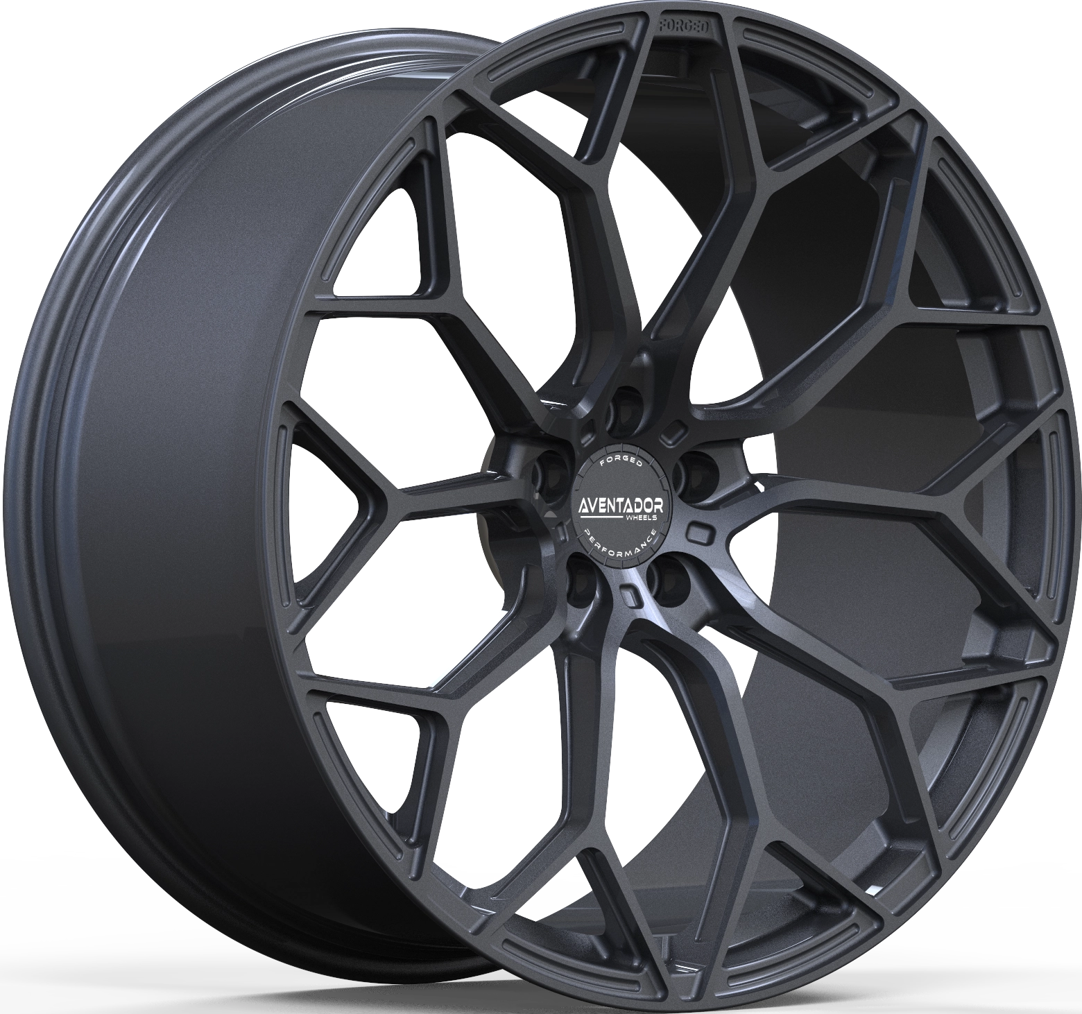 Aventador Wheels Forged Titanium Carbon Gloss Dark