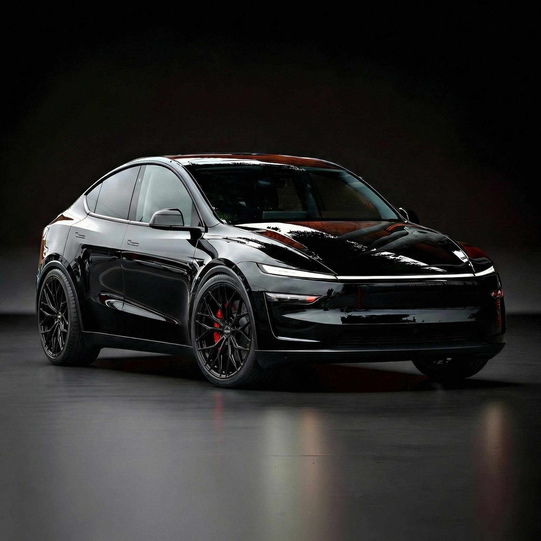 Tesla Model Y (Passar alla) - Hybrid Forged Stealth Gloss Black 20" Fälgpaket