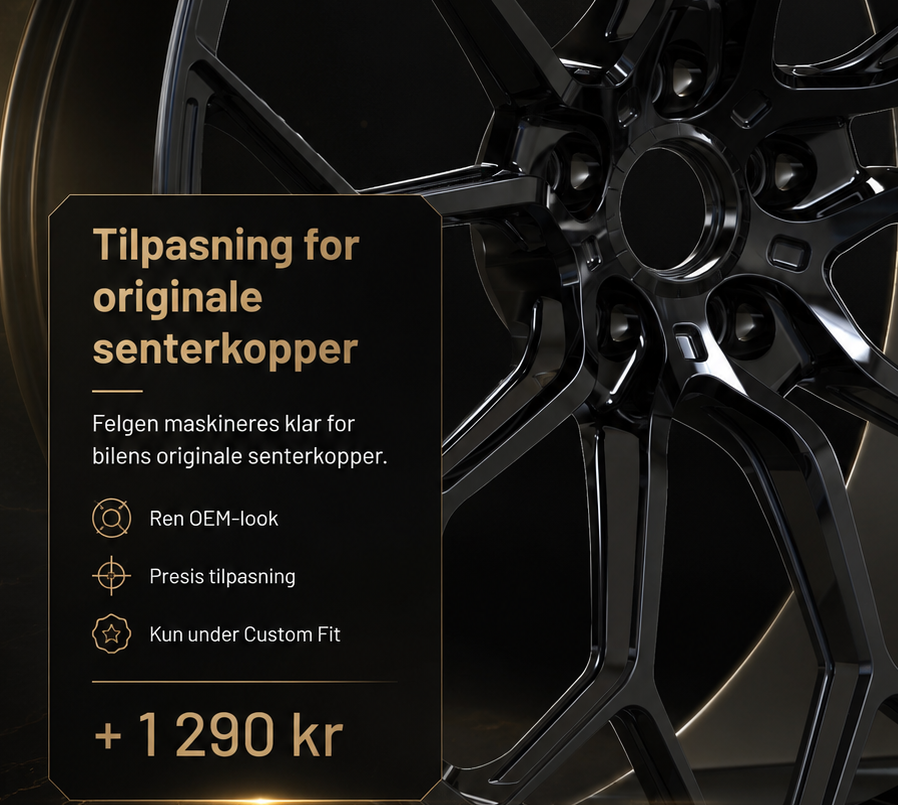 Tilpasning for originale senterkopper