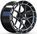 Aventador Wheels Forged Apex Edge Black Gloss Polished